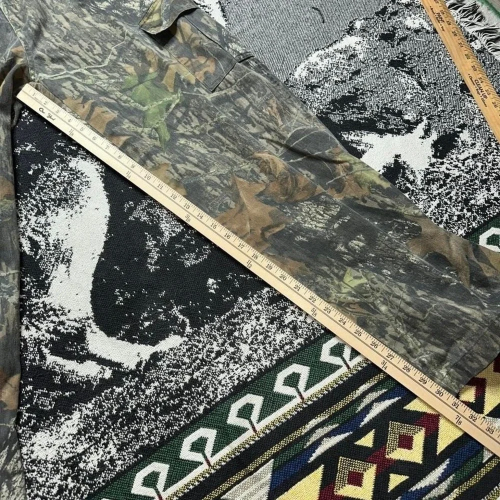 Vintage super baggy faded realtree camo cargo pants w/adjustable waist - Picture 7 of 8